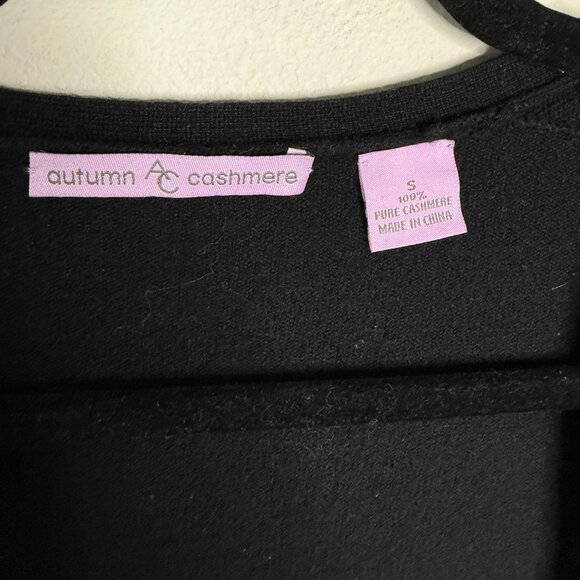 Autumn Cashmere‎ Women's Black Open Casual Long Sleeve Cardigan - Size S Small - Picture 4 of 5